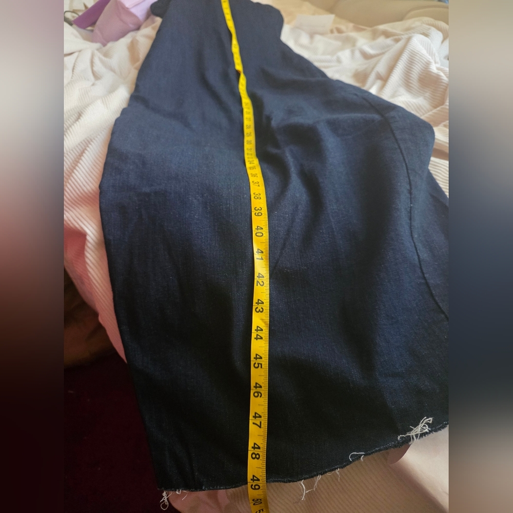Zara denim strapless midi dress blue BNWT - Picture 15 of 15